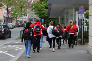 La squadra in giro per Dornbirn